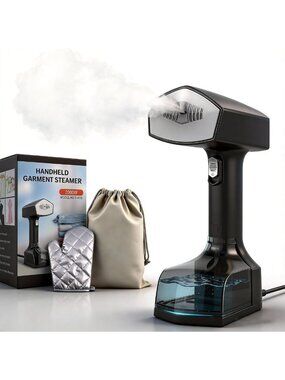 Powerful Handheld Garment Steamer - 2000W, Fast 10s Heat-Up, 350ml Tank